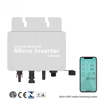 CHINA Draadloze PV Grid Connected Inverter 350W - 2800W MPPT Solar Grid Tie Micro Inverter leverancier